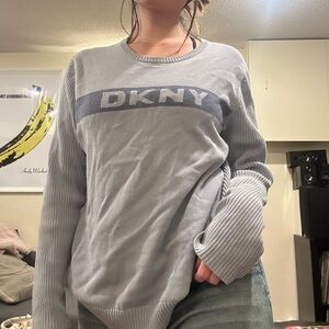 DKNY Light Blue Knit Pullover